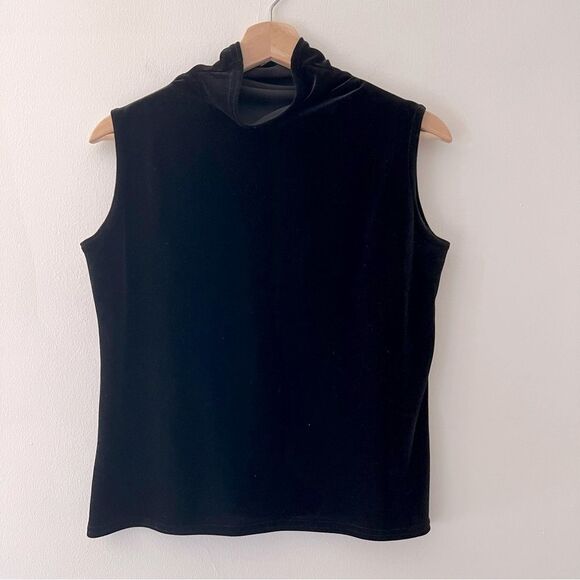 Vintage Jessica McClintock Velvet Cowl Neck Top XS Fairy Grunge Whimsigoth - Picture 1 of 3